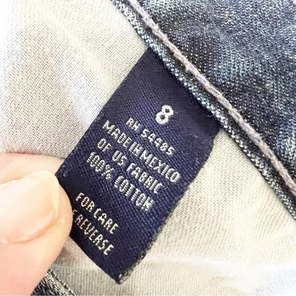 American Eagle Outfitters Cotton Denim Skirt Size 8 Light Blue Jeans Preppy Girl - Picture 3 of 9